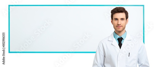 A doctor positioned against...