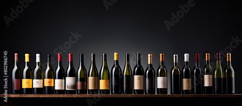 A collection of wine bottle...