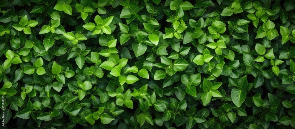 A background with a pattern of small green leaves suitable for adding copy space image A background with a pattern of small green leaves suitable for adding copy space image