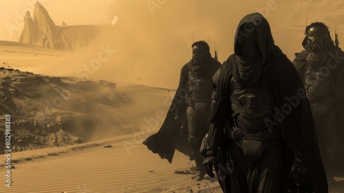Epic Fremen Scene in the Dune Universe photo
