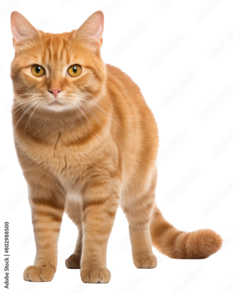 PNG Big ginger cat standing mammal animal. PNG Big ginger cat standing mammal animal.