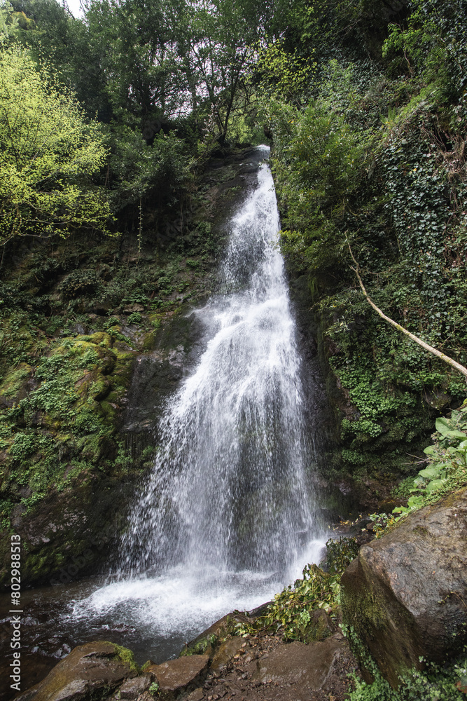 Tsablenari waterfall in Mtirala National Park, Georgia