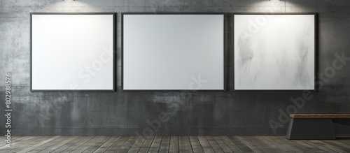 A dark grey wall is adorned...