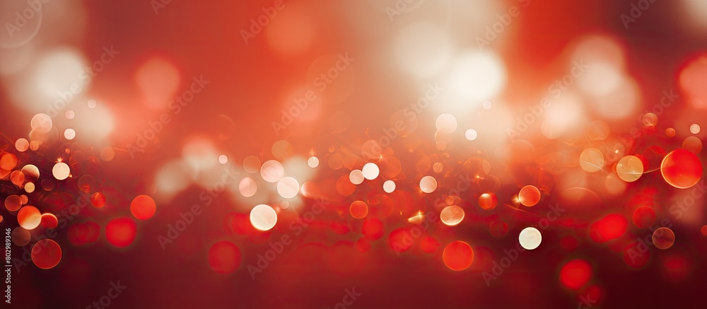 A background image with a red bokeh effect. with copy space image. Place for adding text or design