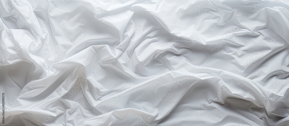 A crumpled white paper with creases forms the backdrop creating a textured grunge image with copy space A crumpled white paper with creases forms the backdrop creating a textured grunge image with copy space