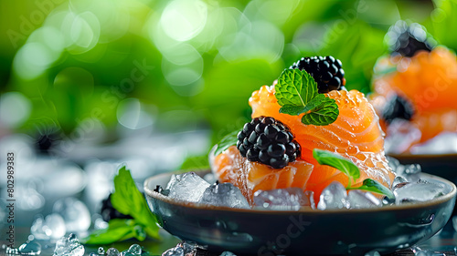 Kaviar auf einem Teller  photo