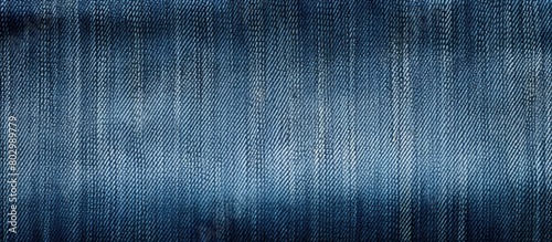 A detailed close up of the texture of a blue denim skirt providing plenty of copy space for an image