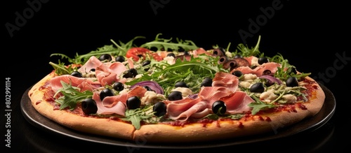 A delicious homemade pizza ...