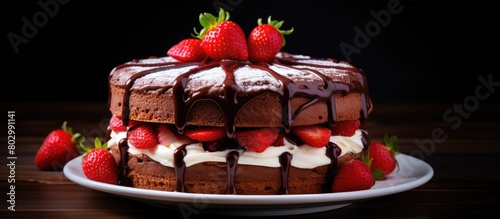 A delicious chocolate spong...