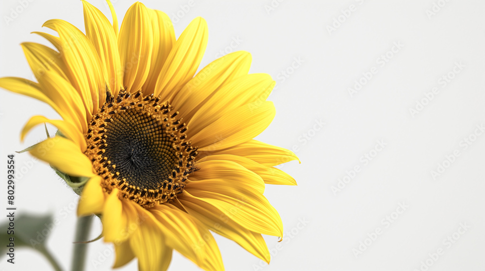 Obraz premium A sun flower on transparent back ground