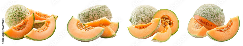 Cantaloupe melon on transparent background, PNG
Cantaloupe melon on transparent background, PNG