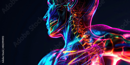 Neurogenic Thoracic Outlet Syndrome: The Arm Pain and Numbness - Visualize a person with highlighted nerves in the thoracic outlet, experiencing arm pain and numbness