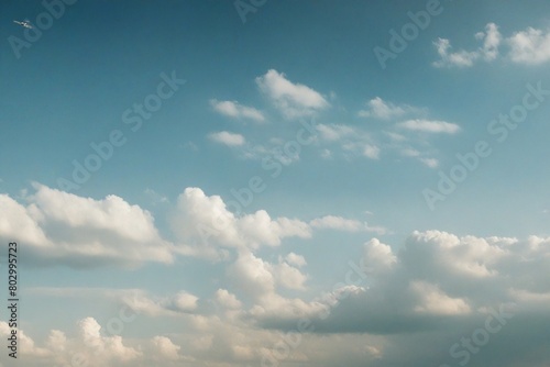 blue sky with clouds