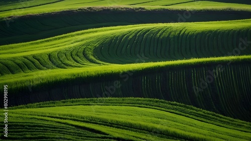 Agricultural Landscapes Fields of Green Rice and Tea Plantations in Rural Asia  Springtime in the Fields Lush Green Grass and Terraced Rice Paddy Landscapes  Rural Agriculture Summer Plantations and H