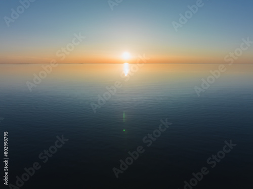 sunrise over the sea photo