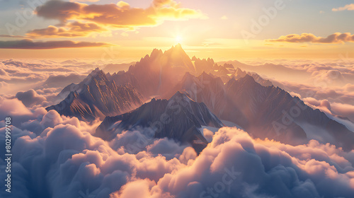 sunrise over mountains © Amir