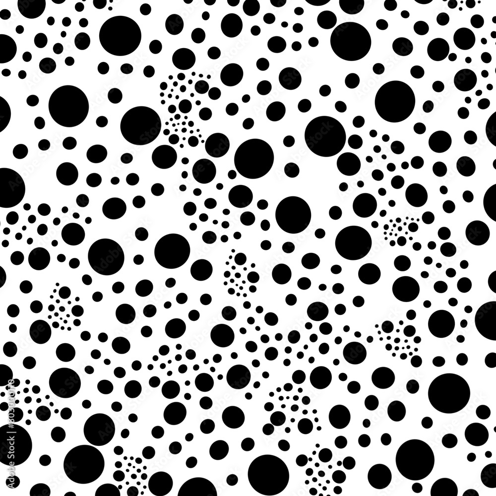 Fototapeta premium Small black circle pattern 2