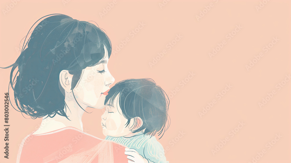 Beautiful mother and child Beautiful mother and child
