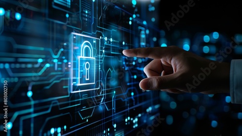 Strengthen secure data management with encryption technology and security protocols in a protected server environment, ensuring virtual and network security.