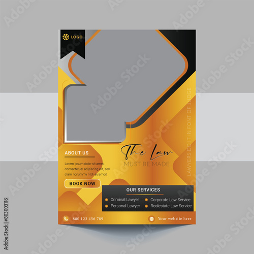 Law Firm and Legal Services Flyer, Law Firm And Consultancy Flyer, Legal Corporate Law Firm Business Flyer poster leaflet Template design