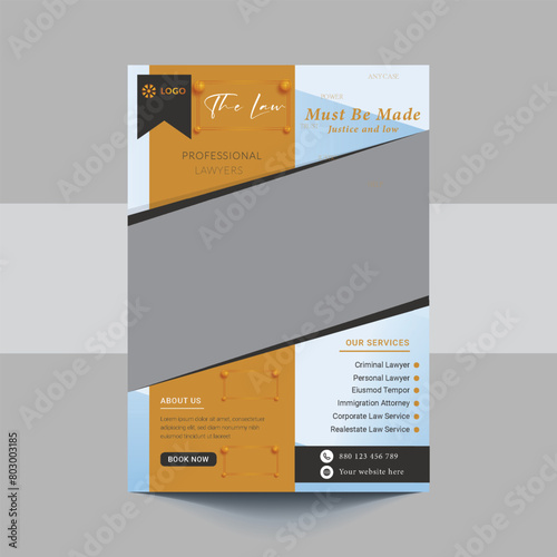 Law Firm and Legal Services Flyer, Law Firm And Consultancy Flyer, Legal Corporate Law Firm Business Flyer poster leaflet Template design