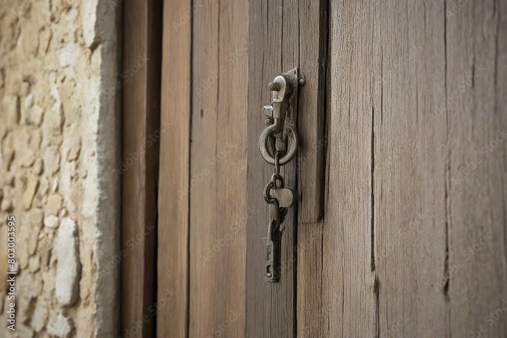 old wooden door