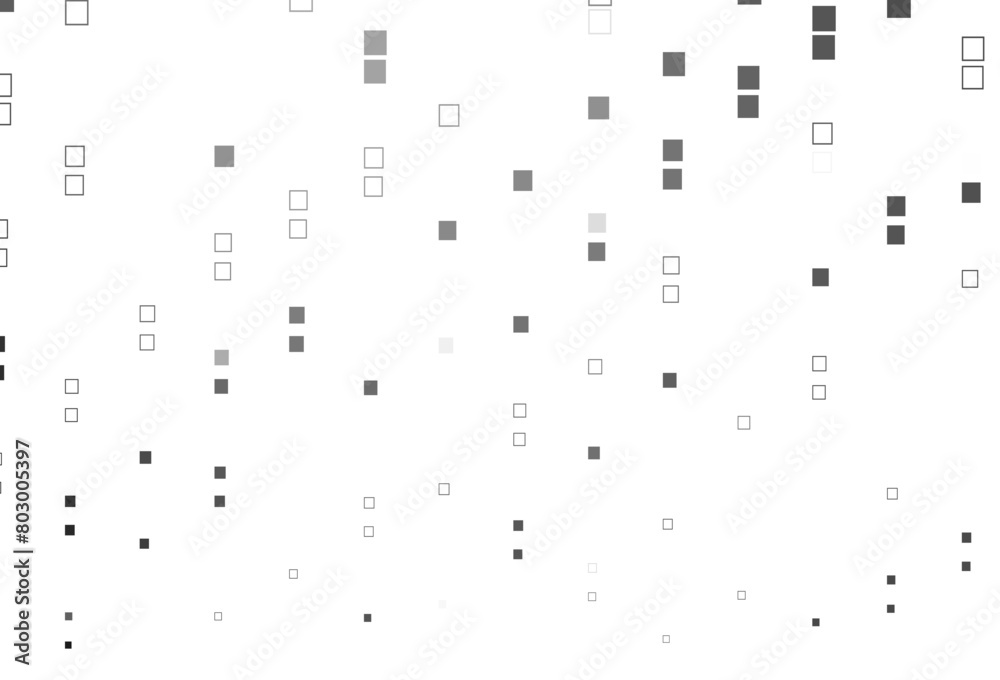 Light Silver, Gray vector background with rectangles.