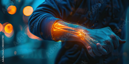 Humerus Fracture: The Arm Pain and Limited Range of Motion - Picture a person with a highlighted humerus bone, experiencing sharp arm pain and limited range of motion