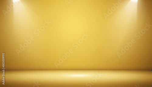 studio background featuring a yellow  golden color  add a touch of subtle shimmer or a gradient transitions  added depth.