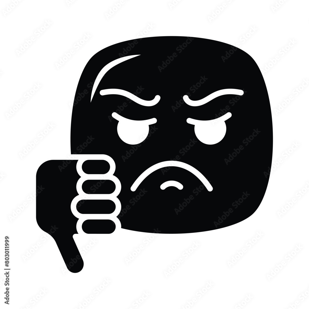 Carefully crafted amazing icon of dislike emoji, unique and creative vector Carefully crafted amazing icon of dislike emoji, unique and creative vector