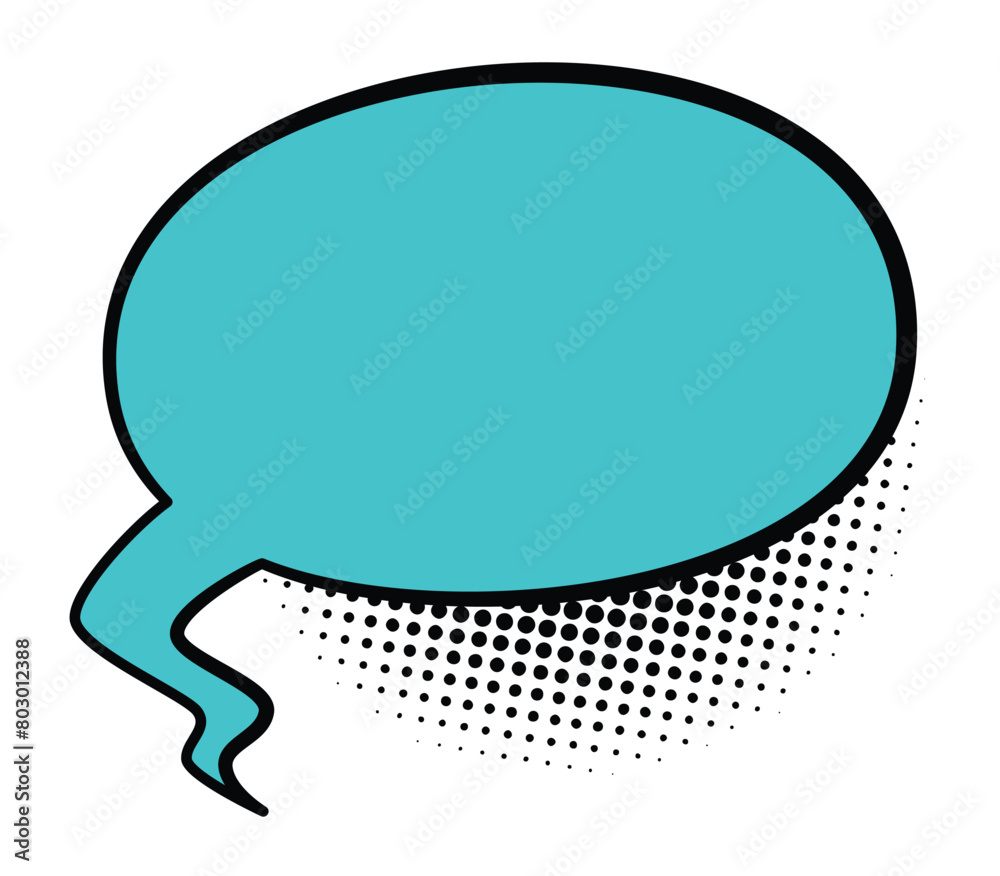 Comics book speech bubbles. Speech balloon or cartoon design element isolated on white background. Vector illustration