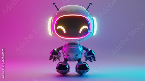 Create a cute robot character © JK_kyoto