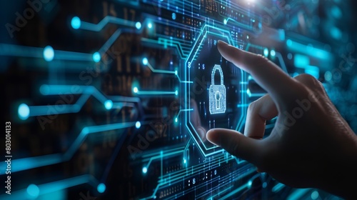 Enhance tech networks with network locks and user interfaces, using lock security and intrusion detection to manage digital identities and safeguard data visualization.