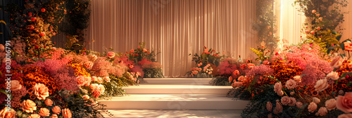 Elegant Minimalist Wedding Ceremony Setup photo