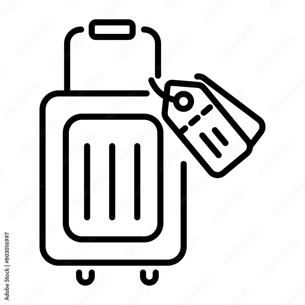 Grab this line style icon of travel luggage Grab this line style icon of travel luggage