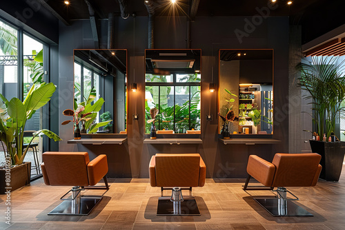 A luxury salon combines spa-like hair treatments with aromatherapy and massage - offering a relaxing and rejuvenating experience photo