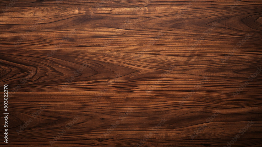 Fototapeta premium Refined Brilliance: Product Photography with Dutch Teak Wood Grain Background Texture and Glossy Finish Wood Textures