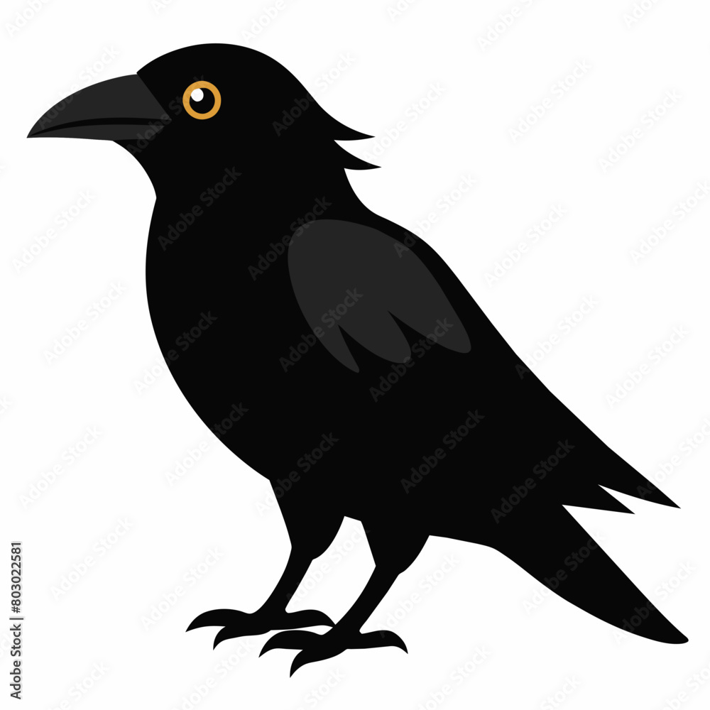 Obraz premium crow vector art illustration