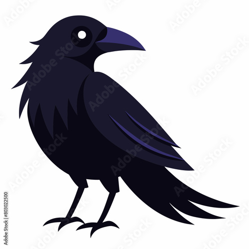 crow logo vector icon