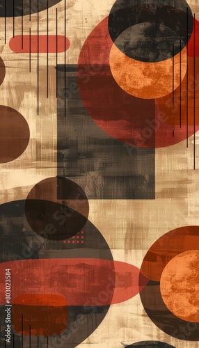 An abstract pattern in sand  umber  blush  and espresso hues  with extensive negative space and rule of thirds. Evokes chaos and disarray. Ideal for desktop wallpaper.