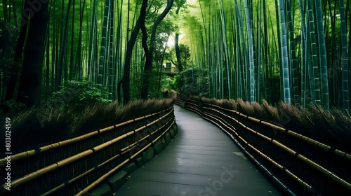 "Exploring Kyoto's Famous Bamboo Forest: Serene Nature in Japan",