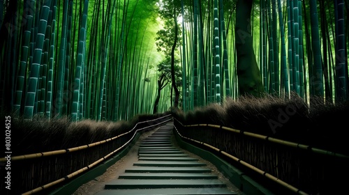 Tranquil Japanese Garden  Bamboo Forest Oasis in Historic Kyoto