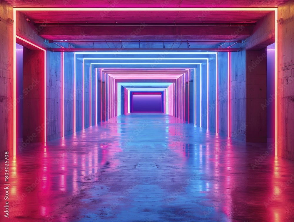 Step into a mesmerizing realm of neon brilliance at a modern art space, perfect for creative enterprises and cutting-edge exhibitions. Step into a mesmerizing realm of neon brilliance at a modern art space, perfect for creative enterprises and cutting-edge exhibitions.