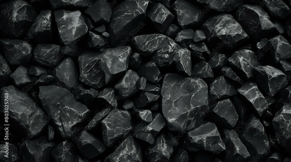 Stone Surface: Black White Rock Texture for Granite Background