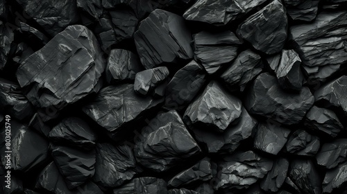 Contrasting Texture: Black White Rock for Granite Background Design