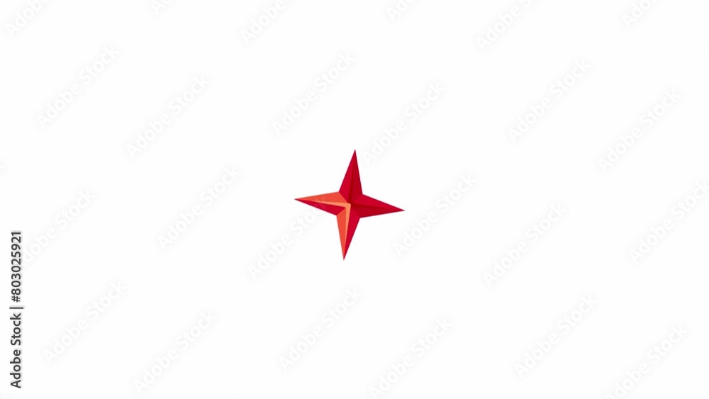 Four pointed star twinkle rotating 2D object animation. Xmas Christmas shine flat cartoon 4K video, transparent alpha channel. Burst star. Magical starry shape animated element on white background Four pointed star twinkle rotating 2D object animation. Xmas Christmas shine flat cartoon 4K video, transparent alpha channel. Burst star. Magical starry shape animated element on white background