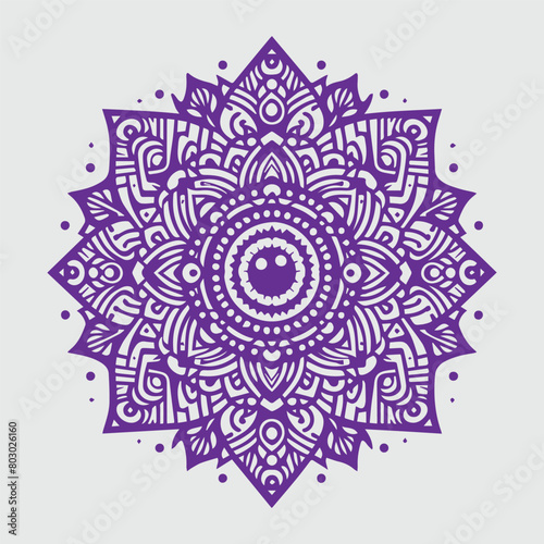 Seamless vector mandala pattern design for background