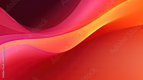 Abstract flow background with neon pink and orange gradients
