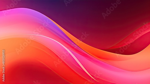 Abstract flow background with neon pink and orange gradients