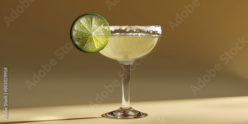 Mix, Shake, and Serve Variations of a Classic Cocktail. Margarita glass transparent.